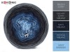 KOKONEK A980 Średni szary/ciemny szary melanż/navy melanż/indygo melanż/jasny niebieski