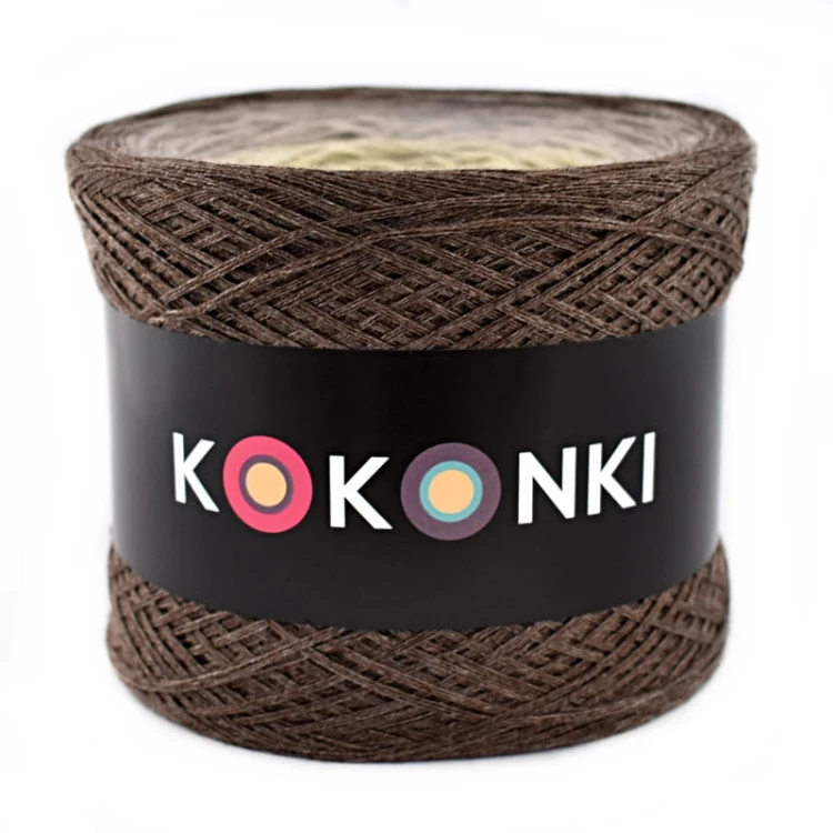 KOKONEK A981 Brąz melanż/beż melanż/szarobeżowy/jasny beż/krem