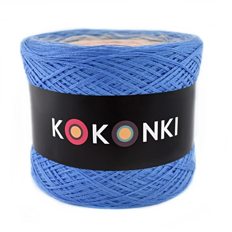 KOKONEK A985 Niebieski/jasny niebieski/pudrowy beż/łososiowy róż/brzoskwinia