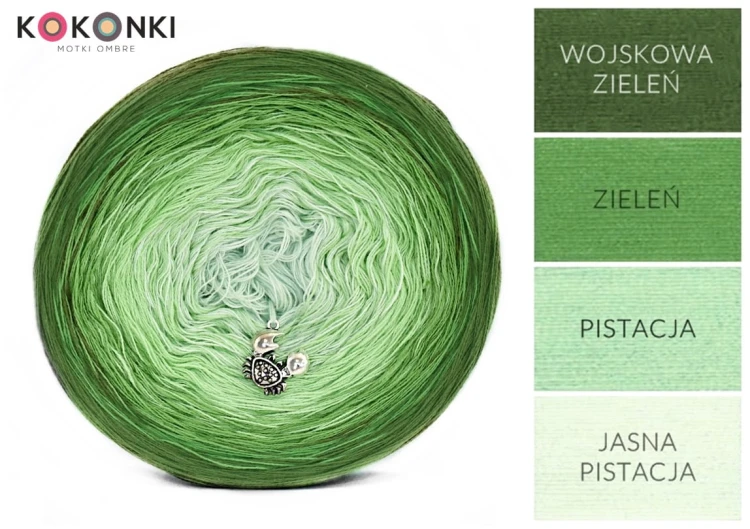 KOKONEK A987 Zieleń wojskowa/zieleń/pistacja/jasna pistacja