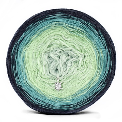 KOKONEK Classic A988 Navy melanż/szmaragd/pistacja/jasna pistacja