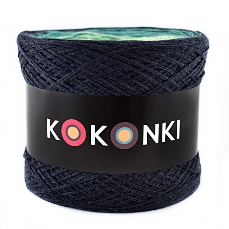 KOKONEK A988 Navy melanż/szmaragd/pistacja/jasna pistacja