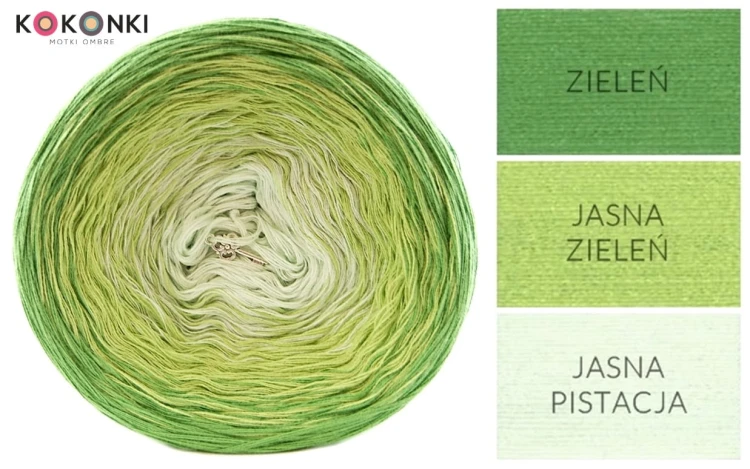 KOKONEK A947 Zieleń/jasna zieleń/jasna pistacja