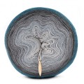 KOKONEK Merino 576 Tajemniczy wzrok - Petrol/ciemny szary/średni szary/szary/jasny szary