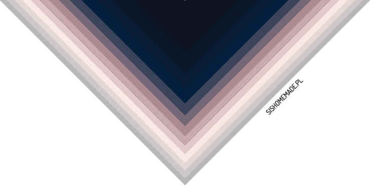 KOKONEK A991 Navy melanż/indygo melanż/brudny róż/pastelowy róż/jasny szary