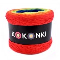 KOKONEK A181 Ognista czerwień/intensywny pomarańcz/intensywny żółty/zielone jabłuszko/szafir/granat/fiolet