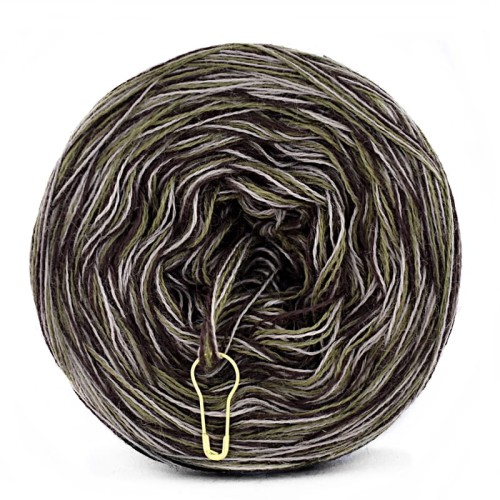 KOKONEK Merino SIX S014 - Khaki/ciemny brąz/cappuccino
