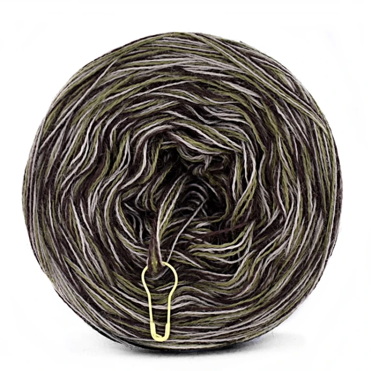 KOKONEK Merino SIX S014 - Khaki/ciemny brąz/cappuccino