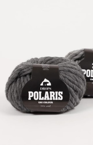 Włóczka Drops Polaris / 03 ciemny szary / uni colour