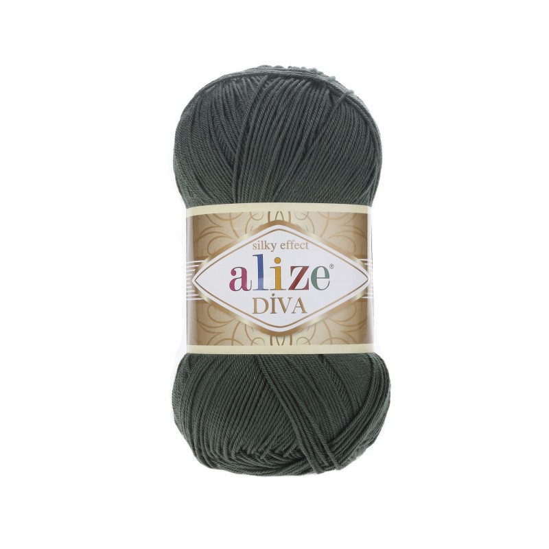 Włóczka Alize Diva - 131 ciemna zieleń