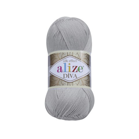 Włóczka Alize Diva 355 / szary