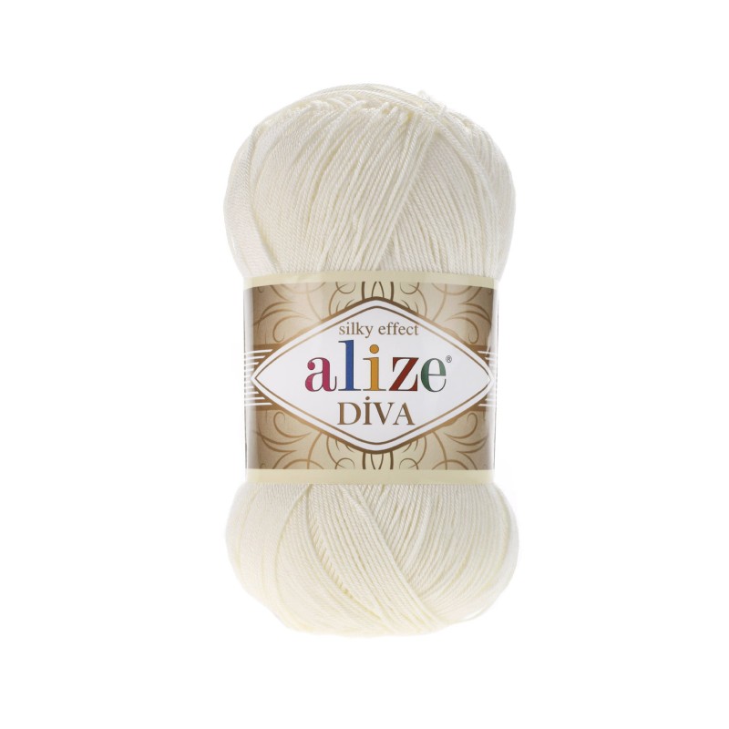 Włóczka Alize Diva - 62 krem