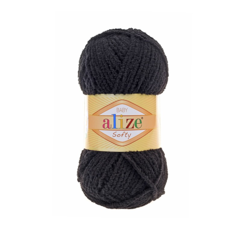 Włóczka Alize Baby Softy - 60 czerń