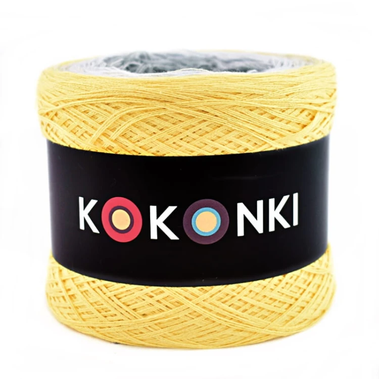KOKONEK B003 Żółty/jasny beż/jasny szary/szary/szary melanż