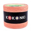 KOKONEK B004 Happy feet - Brzoskwinia/łososiowy róż/pistacja/jasny niebieski/navy melanż