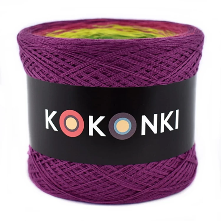KOKONEK B009 Jeżyna/gorący róż/limetka/paproć/szafir