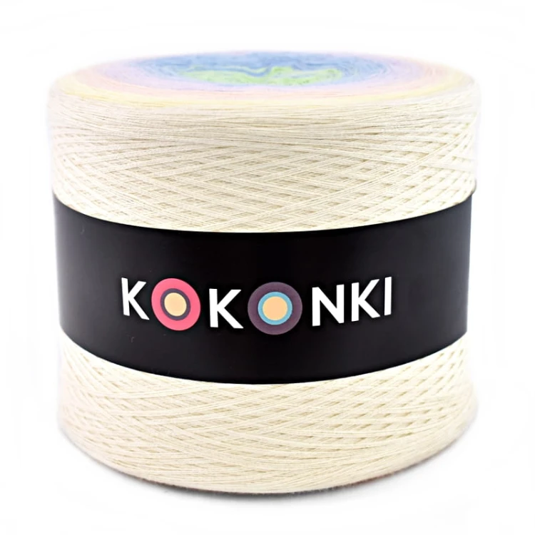 KOKONEK A993 Krem/wanilia/łososiowy róż/lawenda/jasny niebieski/pistacja