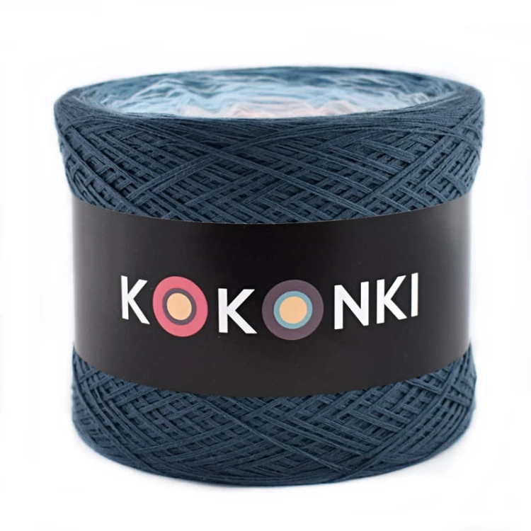 KOKONEK A997 Petrol/jasny petrol/jasny błękit/pastelowy róż/ brudny róż