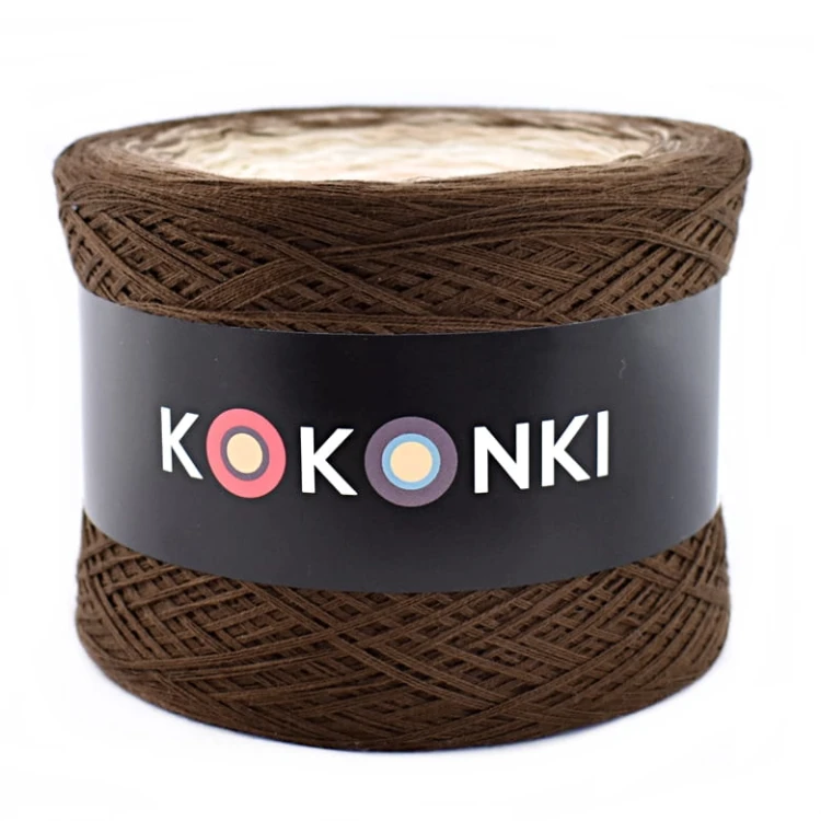 KOKONEK A073 Brąz/orzech/ciepły beż/krem/łososiowy róż/brzoskwinia