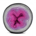 KOKONEK Merino 449 - Średni szary/szary/jasny szary/wrzos/piwonia/jeżyna
