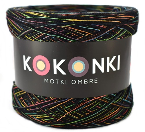 KOKONEK Rare Czerń+tęcza zielona