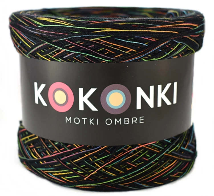 KOKONEK Rare Czerń+tęcza zielona