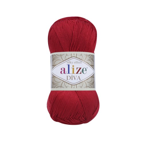 Włóczka Alize Diva - 106 czerwień