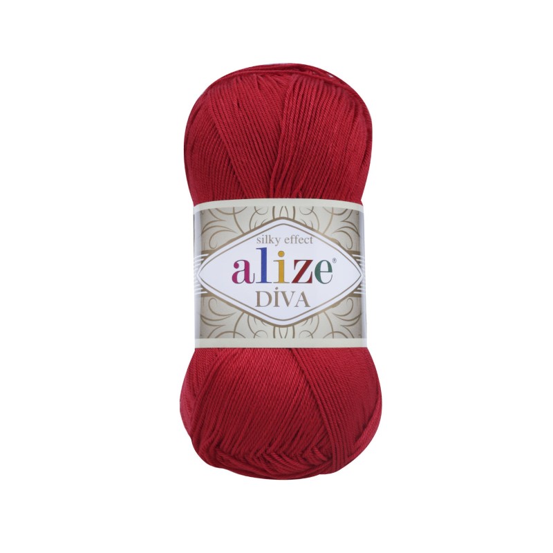 Włóczka Alize Diva - 106 czerwień