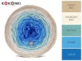 KOKONEK B015 Ciepły beż/pudrowy beż/patyna/cyjan/lazur