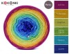 KOKONEK Merino 613 - Jeżyna/kurkuma/limetka/jasna zieleń/turkus/szafir