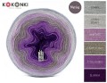 KOKONEK Merino 530 by Margaret - Szary/jasny szary/ametyst/cappuccino/cyklamen/śliwka