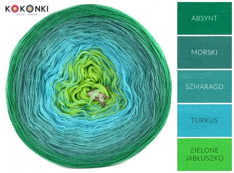 KOKONEK A004 Absynt/morski/szmaragd/turkus/zielone jabłuszko