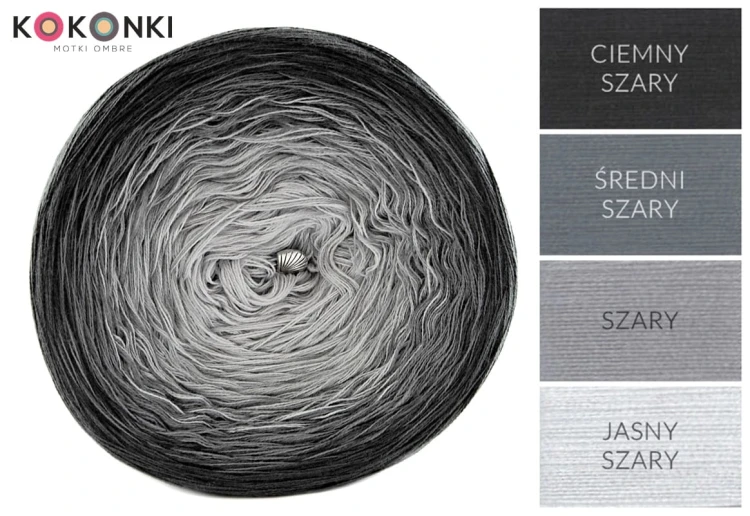 KOKONEK A209 Ciemny szary/średni szary/szary/jasny szary