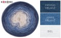 KOKONEK A441 Indygo melanż/jeans melanż/biel