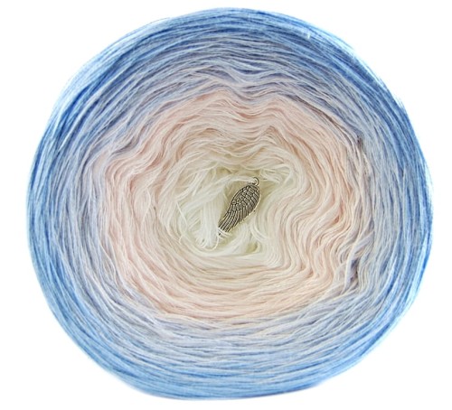 KOKONEK A045 Błękit/jasny błękit/pastelowy róż/biel