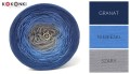 KOKONEK A417 Granat/niebieski/szary