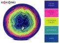 KOKONEK B016 Ultrafiolet/ultra róż/neonowa zieleń/szmaragd/lapis
