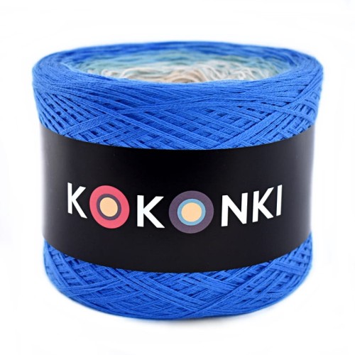 KOKONEK B017 Lazur/cyjan/patyna/pudrowy beż/ciepły beż