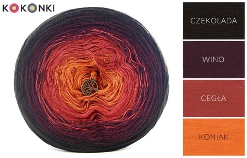 KOKONEK A275 Czekolada/wino/cegła/koniak