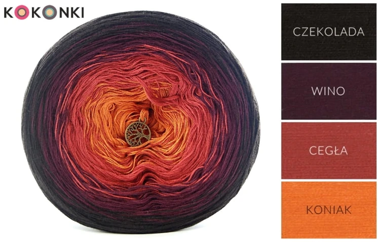 KOKONEK A275 Czekolada/wino/cegła/koniak