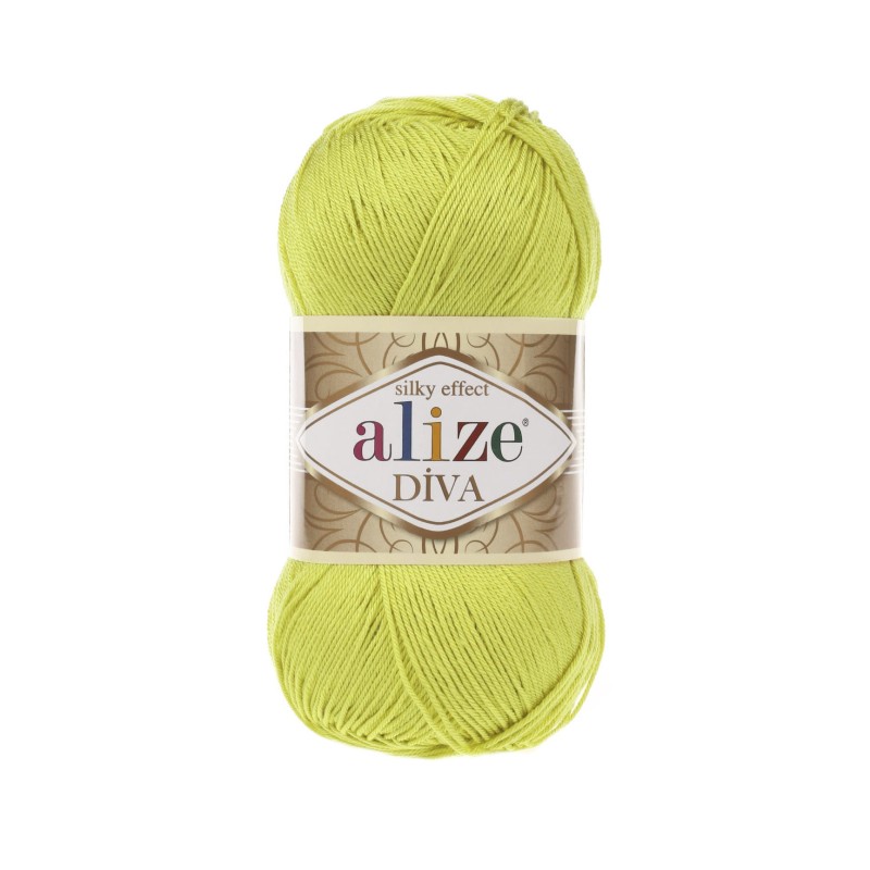 Włóczka Alize Diva - 109 limonka