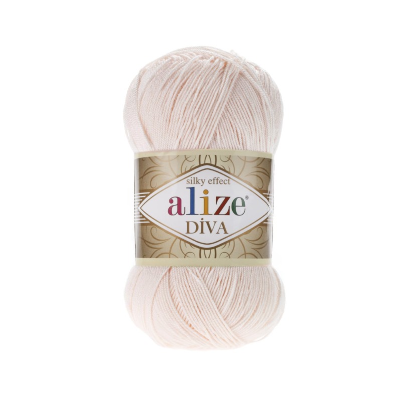 Włóczka Alize Diva - 382 pudrowy róż