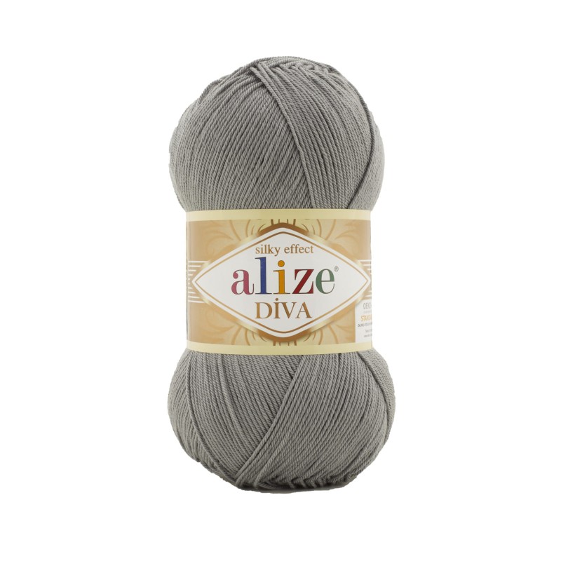 Włóczka Alize Diva - 87 szarobrązowy