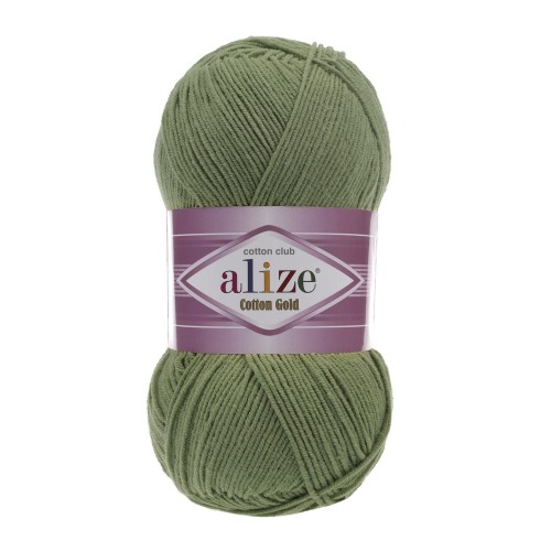 Włóczka Alize Cotton Gold - 485 wojskowa zieleń