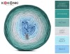 KOKONEK A848 Ciemny szmaragd/szmaragd/patyna/jasny szary/jasny błękit/błękit