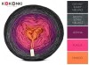 KOKONEK A203 Ciemny szary melanż/średni szary melanż/jeżyna/fuksja/mango