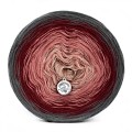 KOKONEK Merino 610 Ciemny szary/bordo/malwa/zgaszona morela