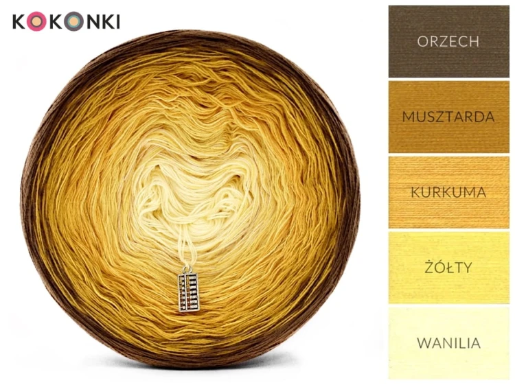 KOKONEK A071 Orzech/musztarda/kurkuma/żółty/wanilia