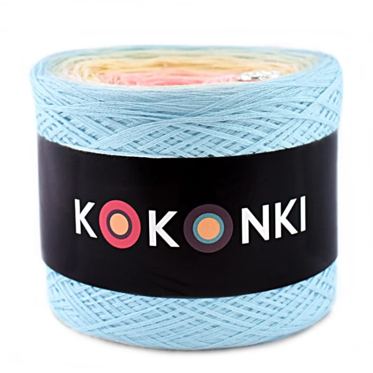 KOKONEK A002 Jasny błękit/jasna pistacja/krem/wanilia/łososiowy róż/jasny róż