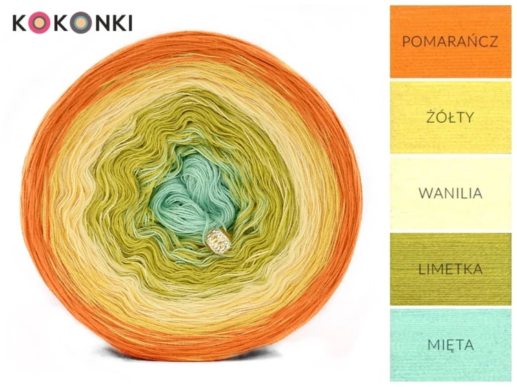 KOKONEK A237 Cytrusowy sorbet - Pomarańcz/żółty/wanilia/limetka/mięta